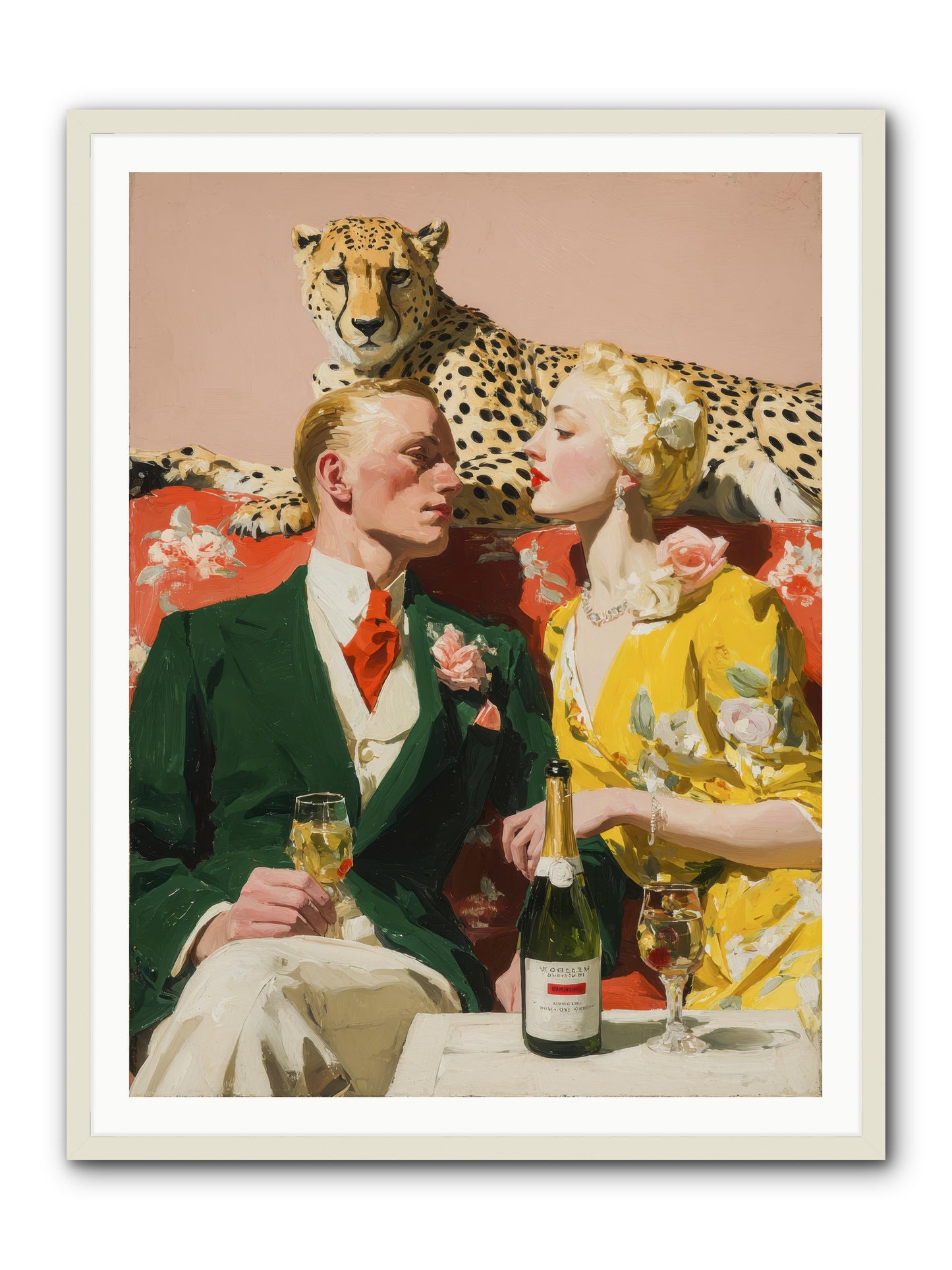 The Bright Side Of February -- Framed Print - White 36x48