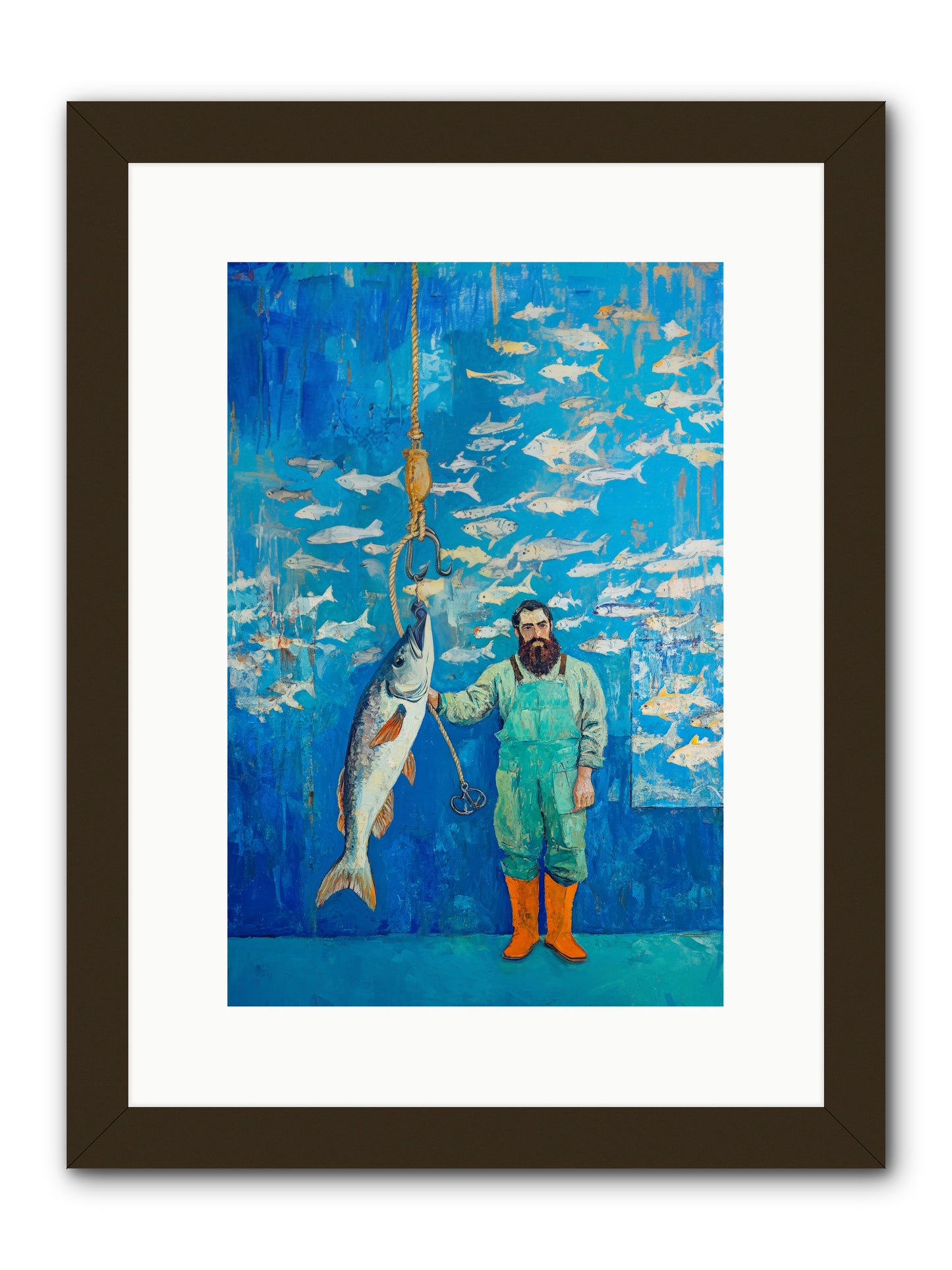 The Captain's Tale -- Framed Print - Black 10x15