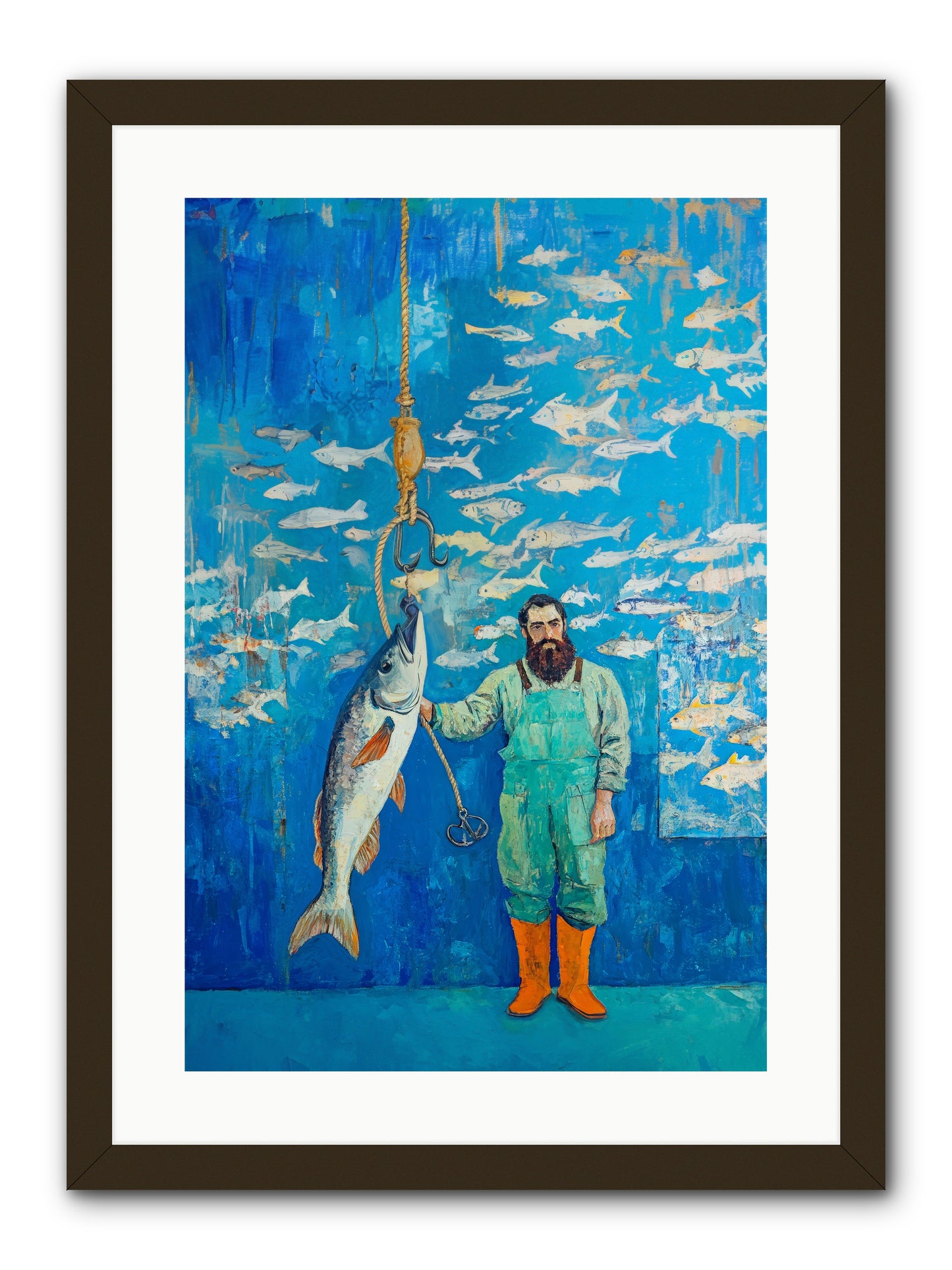 The Captain's Tale -- Framed Print - Black 16x24