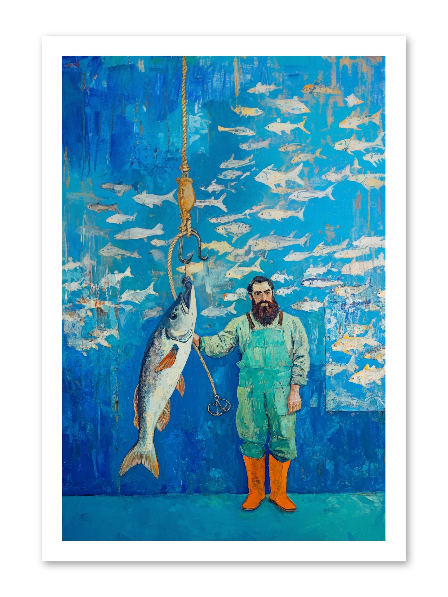 The Captain's Tale -- Loose Canvas Print 16x24