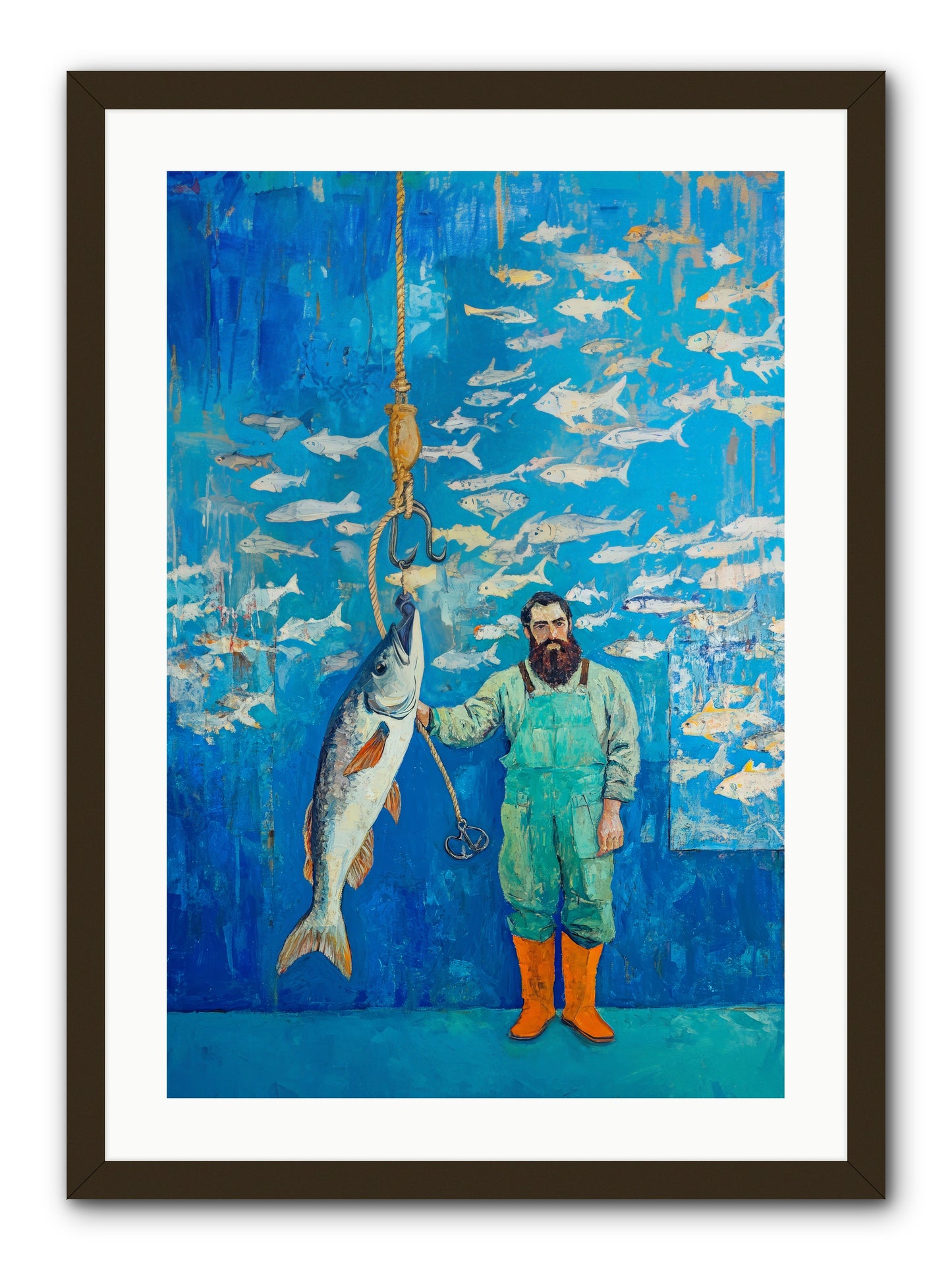 The Captain's Tale -- Framed Print - Black 20x30