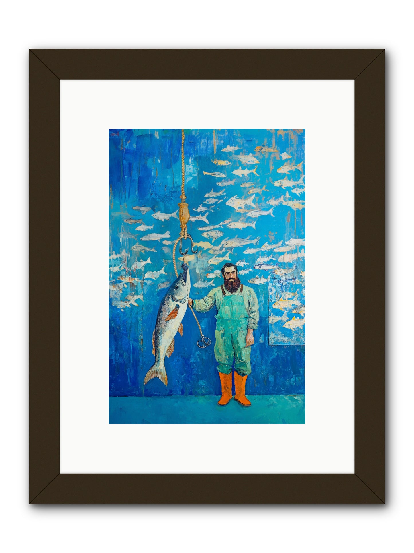 The Captain's Tale -- Framed Print - Black 8x12
