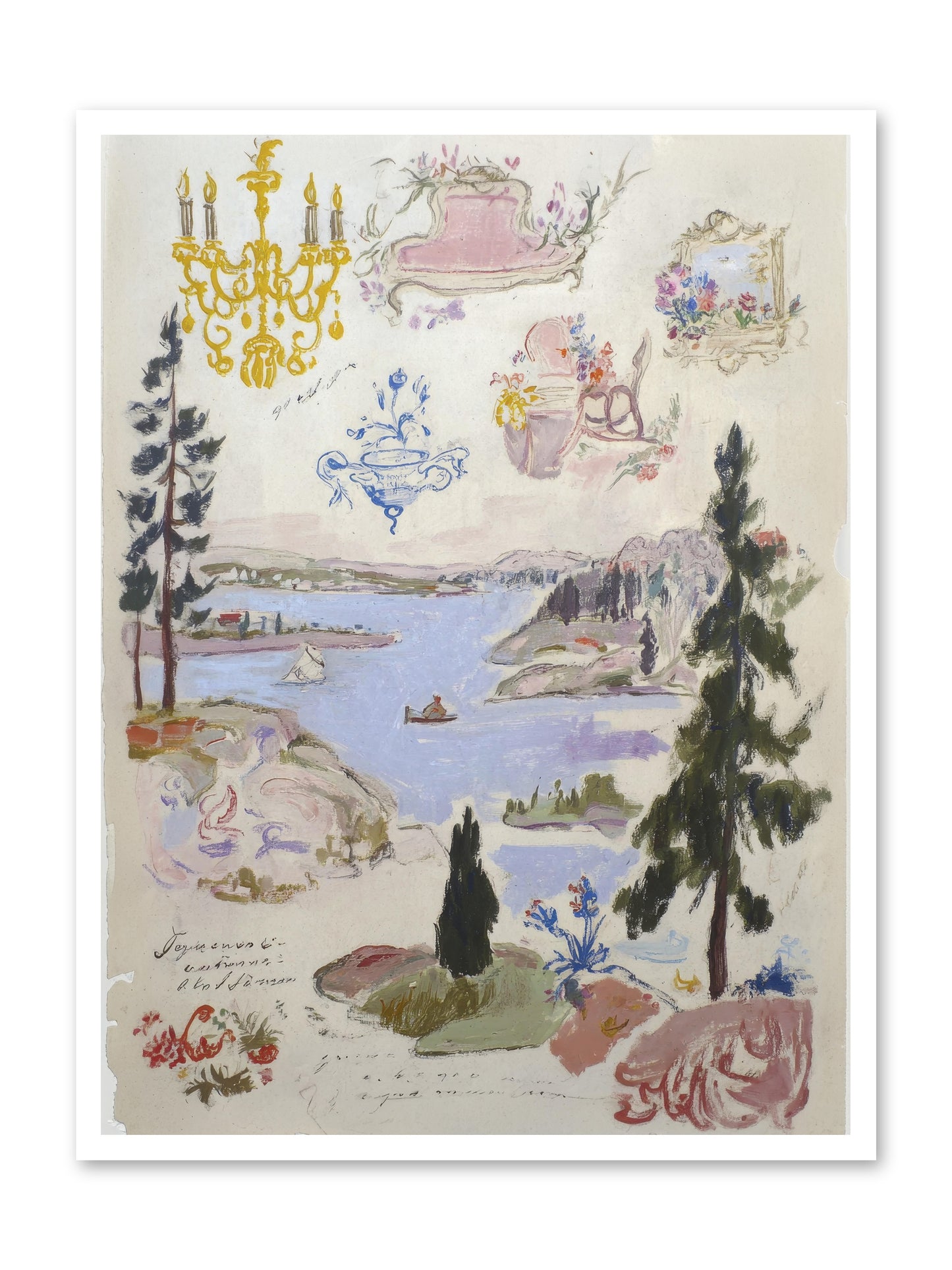 The Cartographer’s Tea Party -- Paper Print 30x40