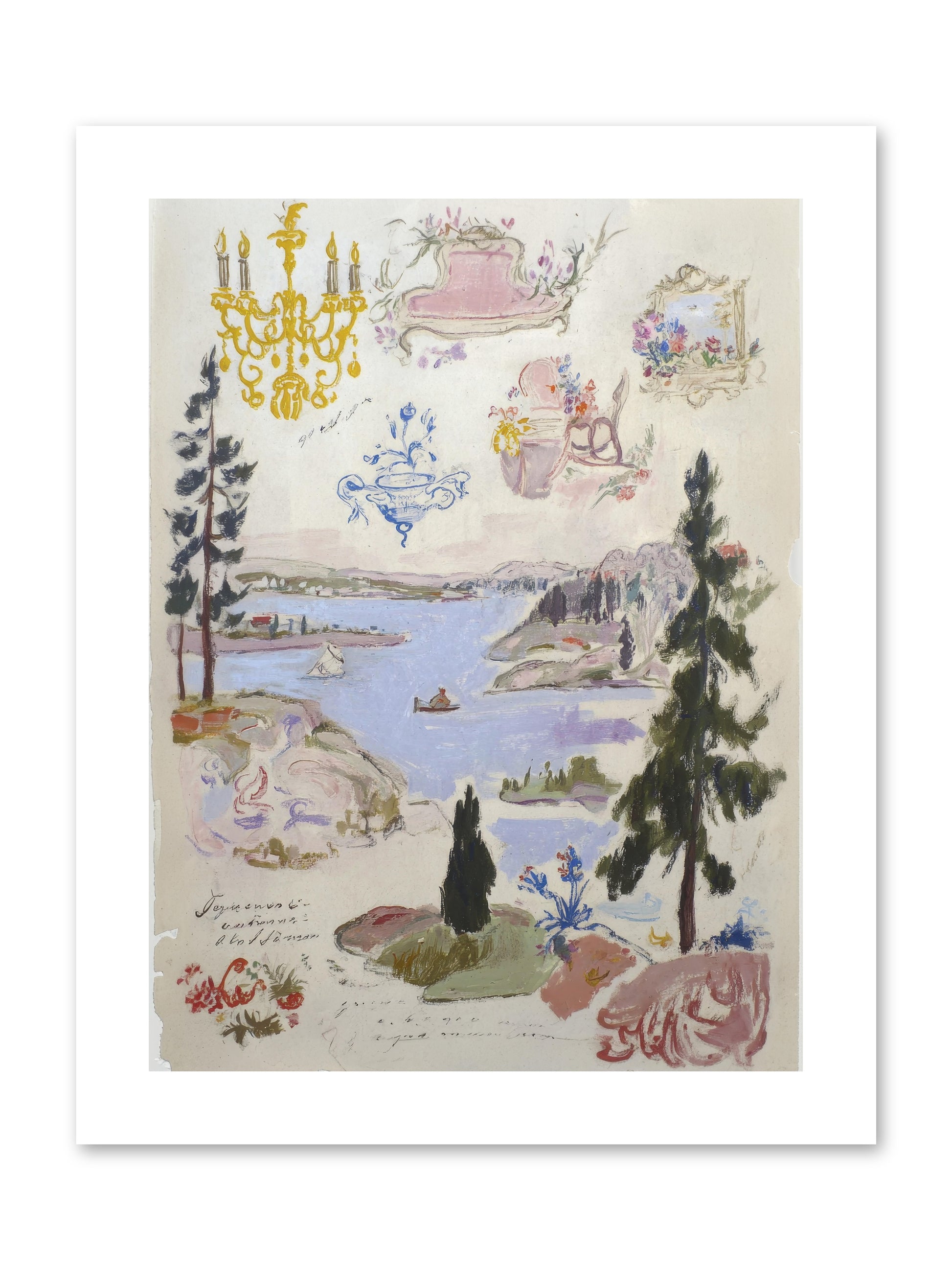 The Cartographer’s Tea Party -- Paper Print 9x12