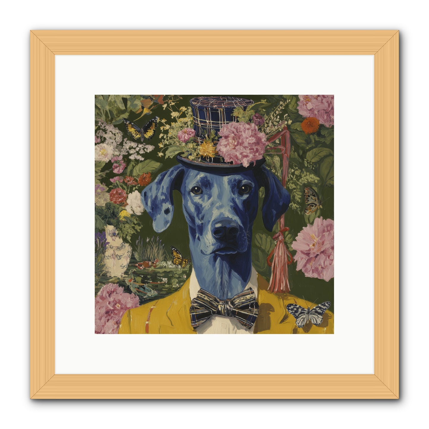 The Cashmere Caravan -- Framed Print - Natural 12x12