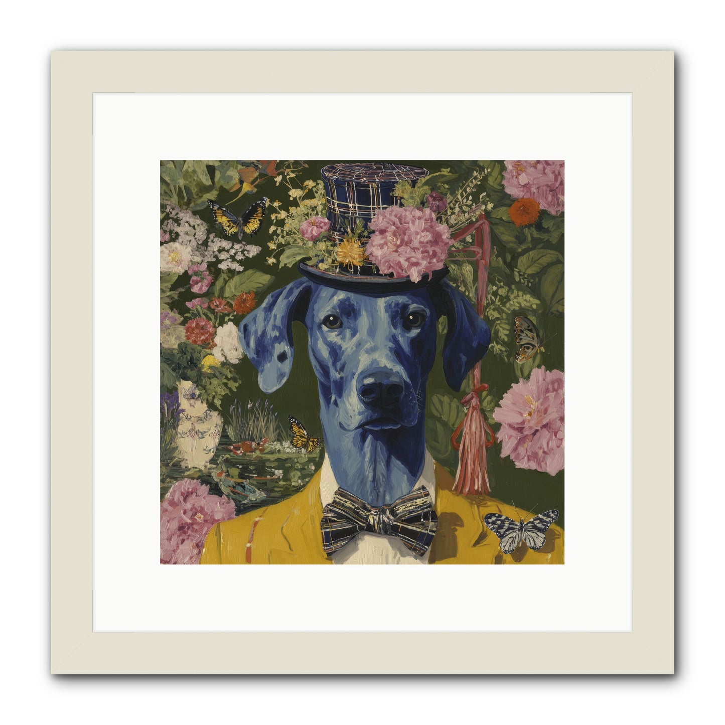 The Cashmere Caravan -- Framed Print - White 12x12