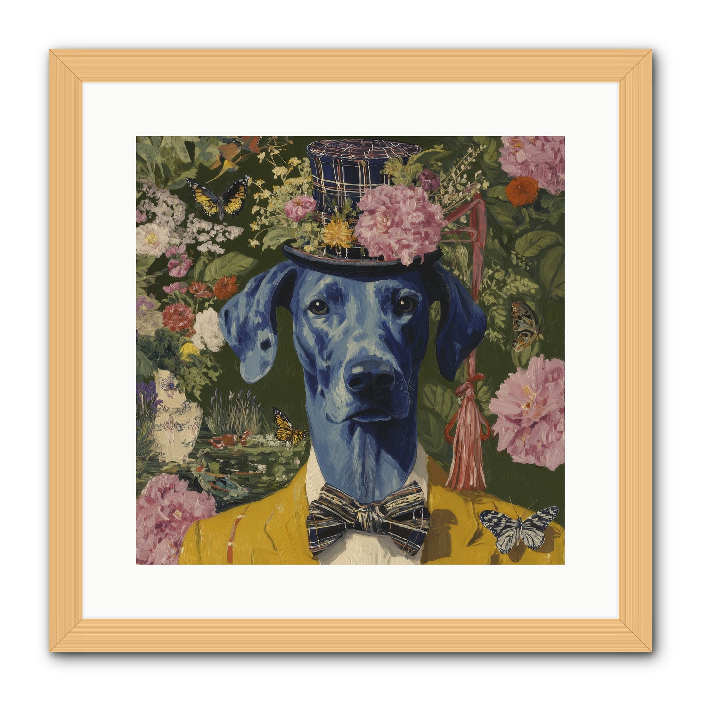 The Cashmere Caravan -- Framed Print - Natural 16x16