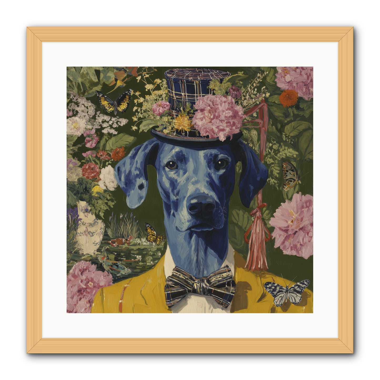 The Cashmere Caravan -- Framed Print - Natural 20x20
