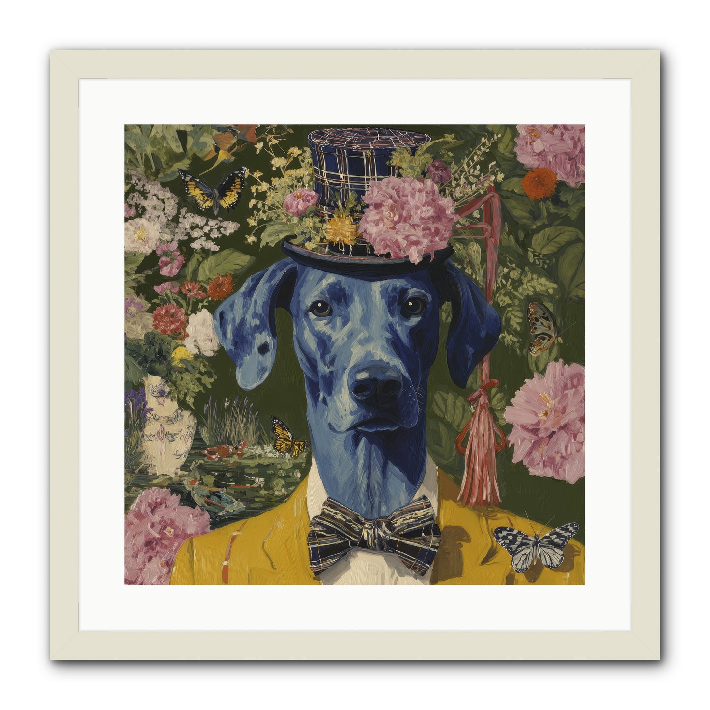 The Cashmere Caravan -- Framed Print - White 20x20