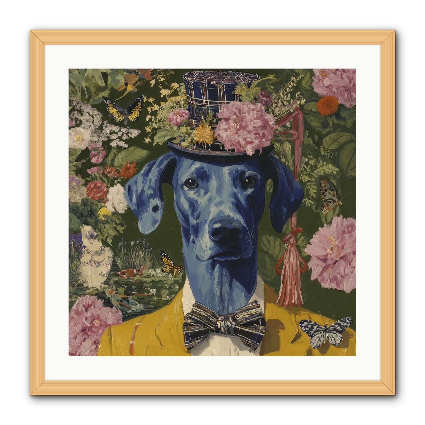 The Cashmere Caravan -- Framed Print - Natural 24x24