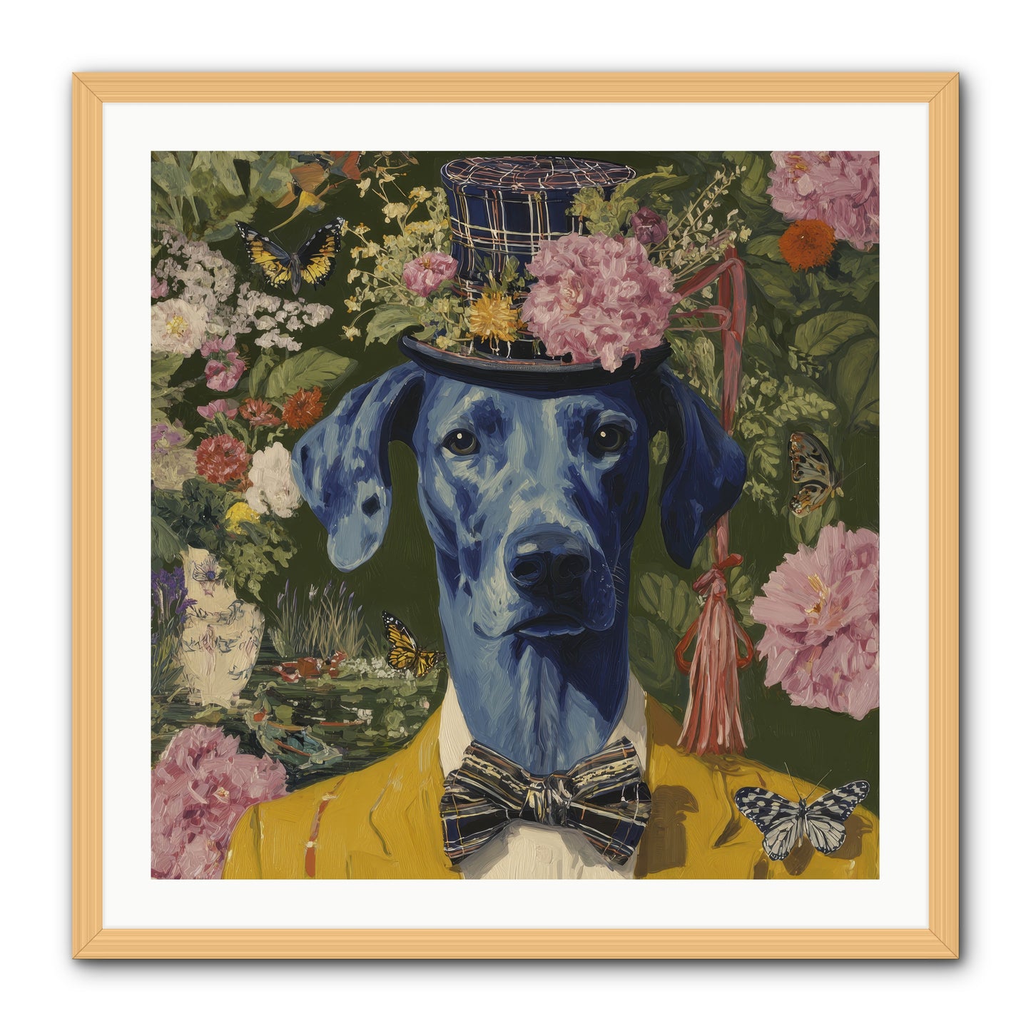 The Cashmere Caravan -- Framed Print - Natural 30x30