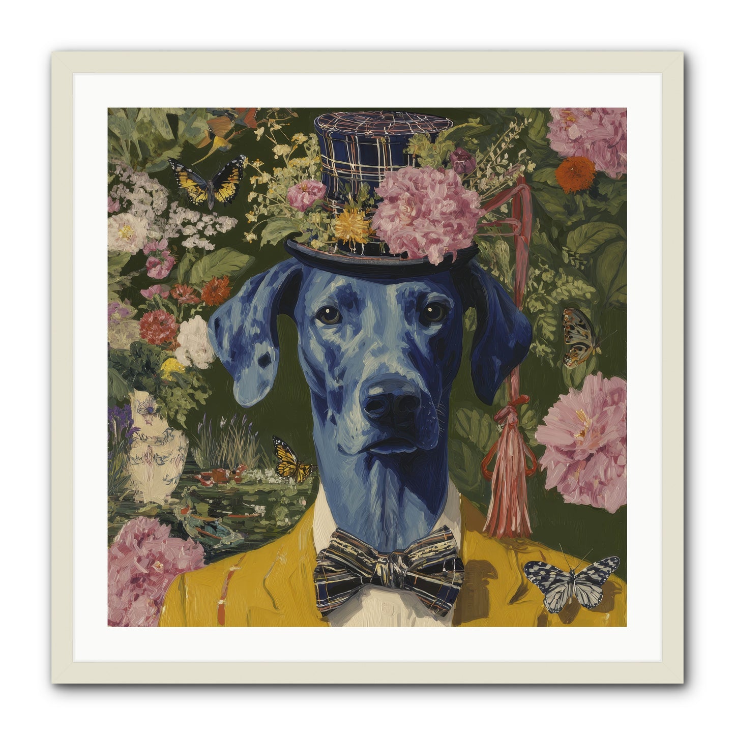 The Cashmere Caravan -- Framed Print - White 30x30