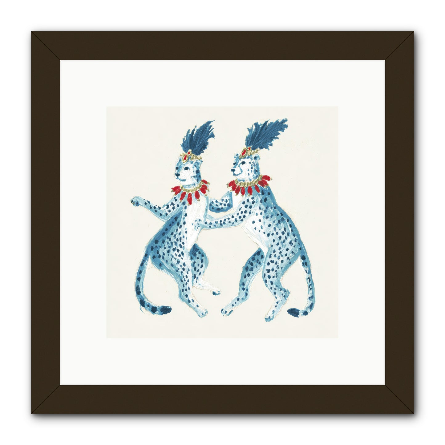 The Cats Who Loved Stationery -- Framed Print - Black 10x10