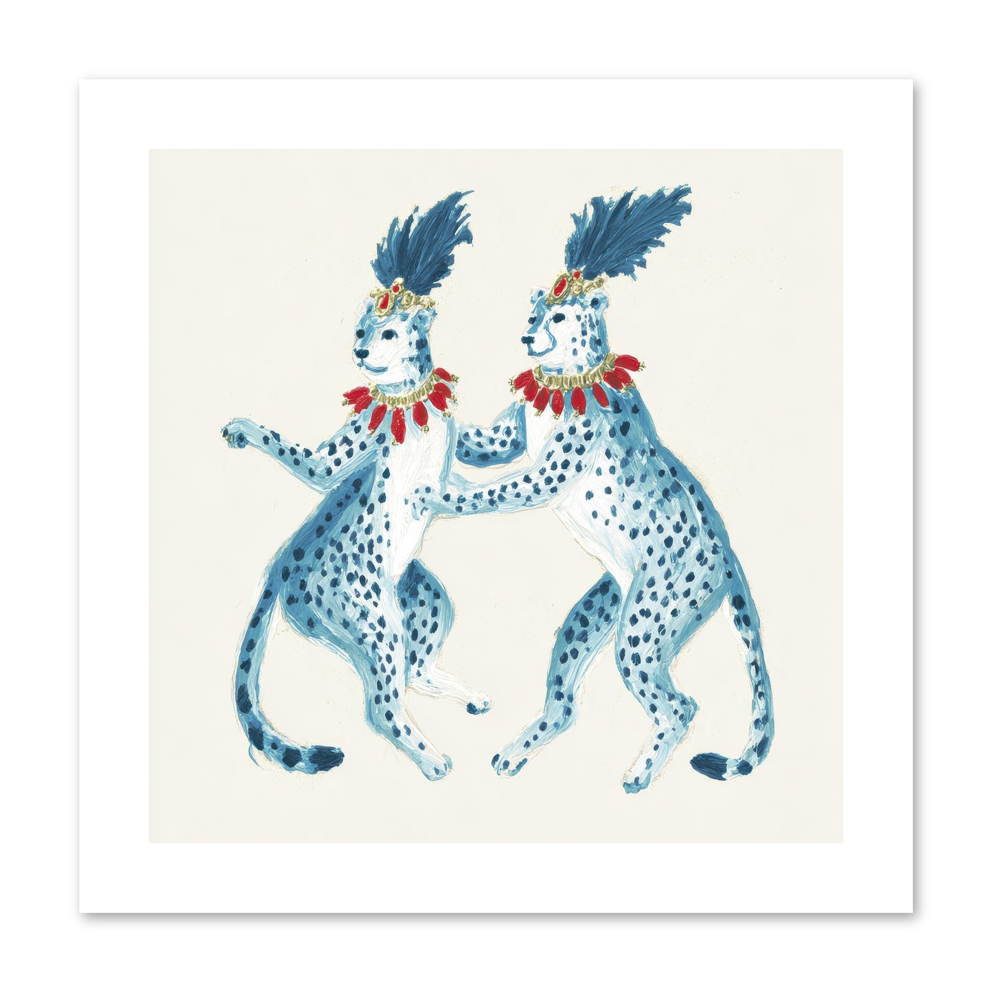 The Cats Who Loved Stationery -- Loose Canvas Print 10x10