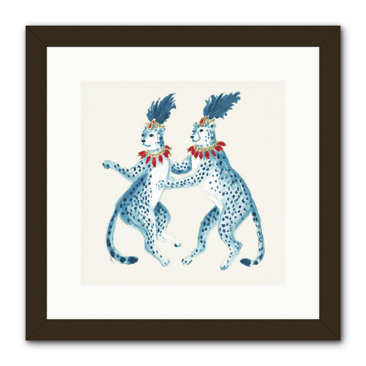 The Cats Who Loved Stationery -- Framed Print - Black 12x12