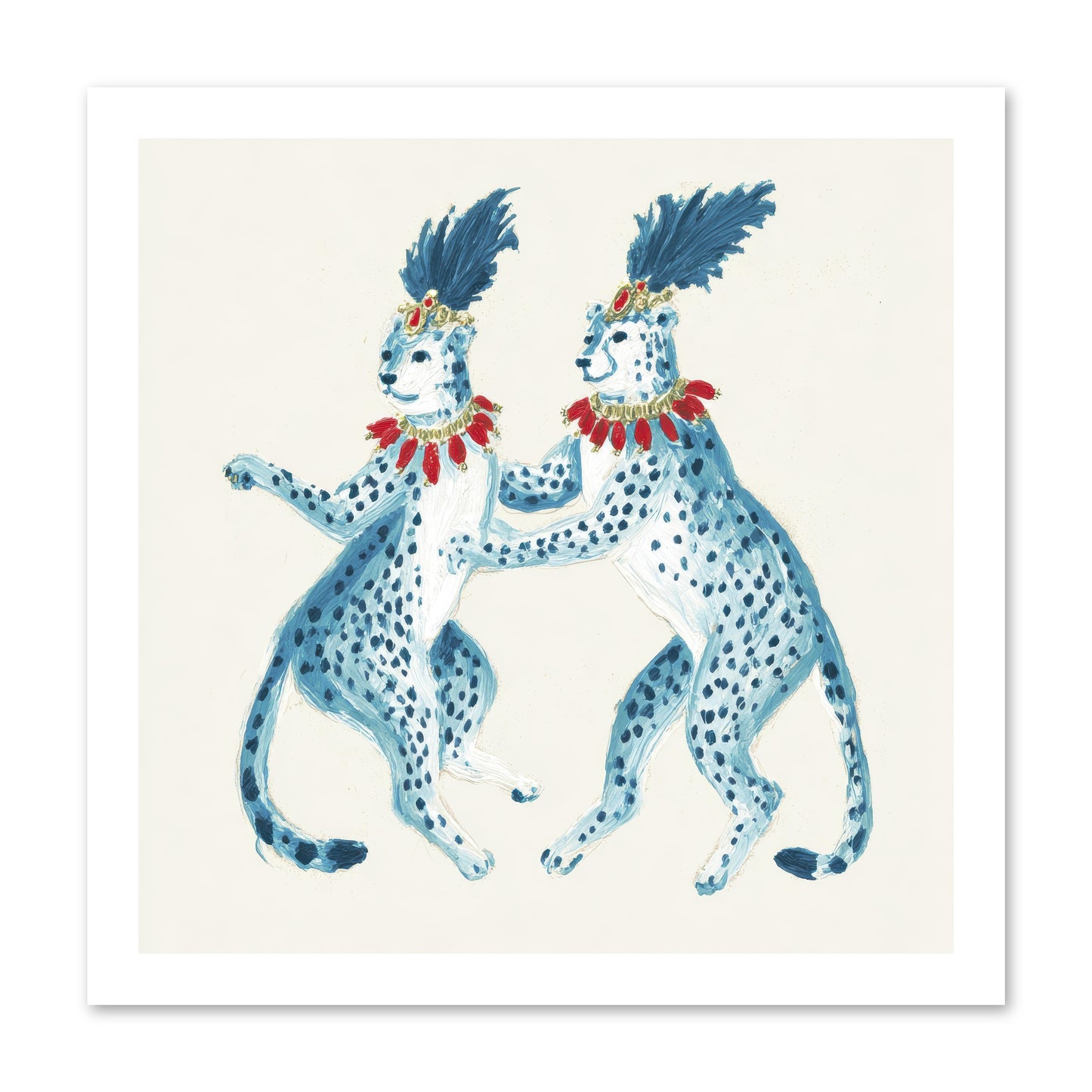The Cats Who Loved Stationery -- Loose Canvas Print 16x16