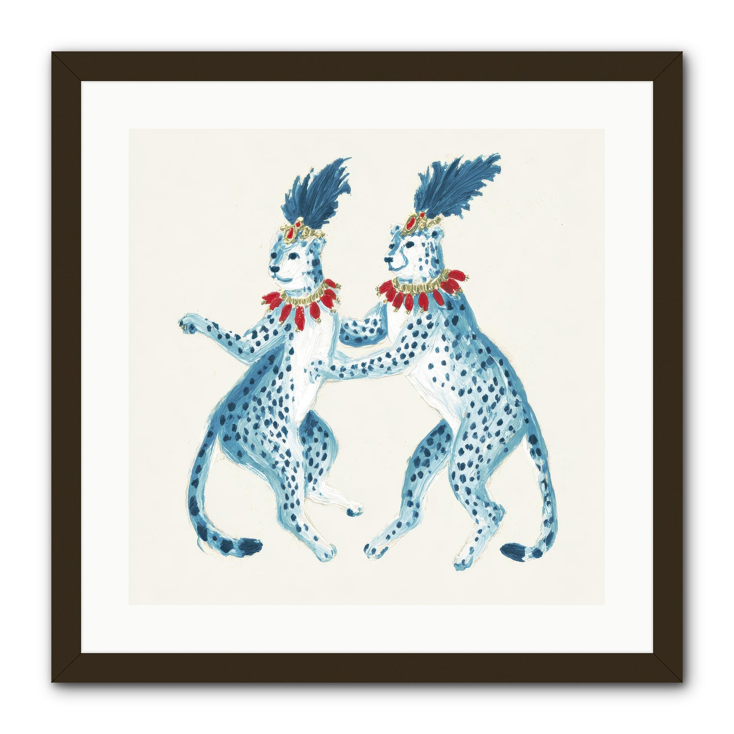 The Cats Who Loved Stationery -- Framed Print - Black 20x20