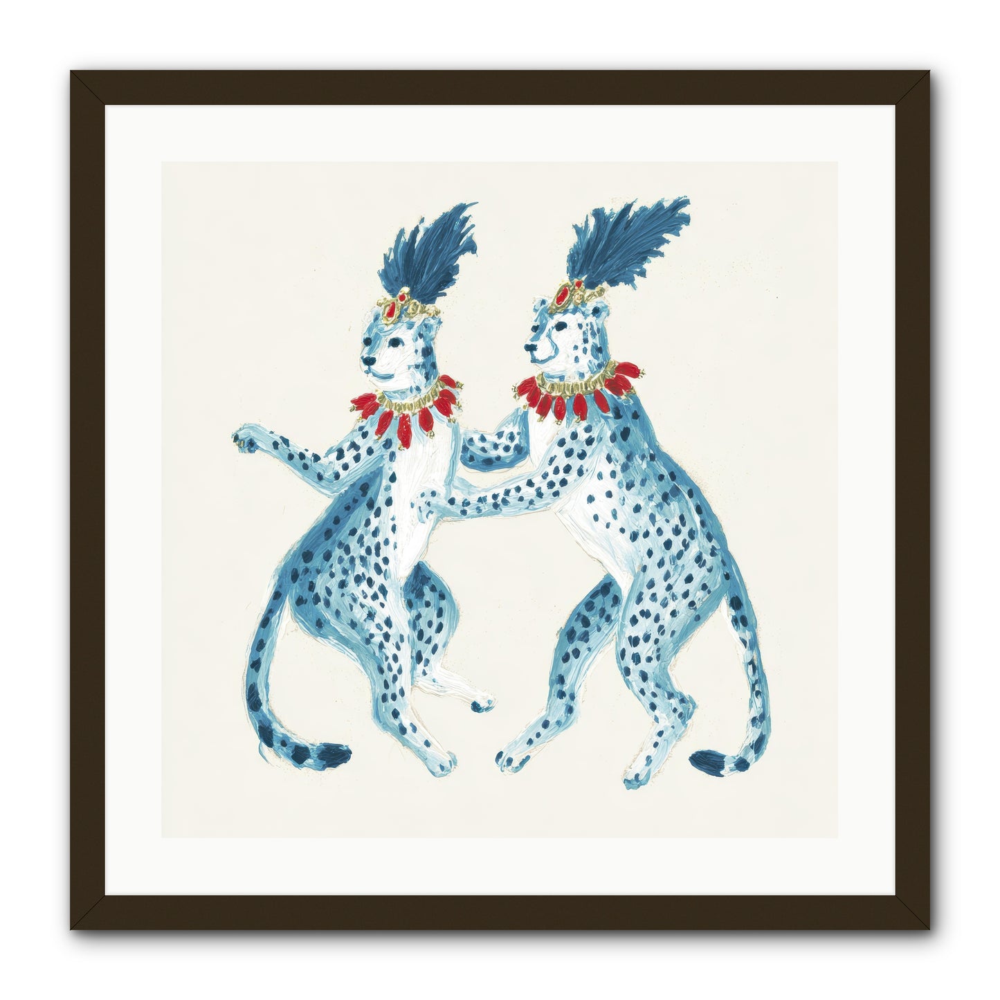 The Cats Who Loved Stationery -- Framed Print - Black 24x24