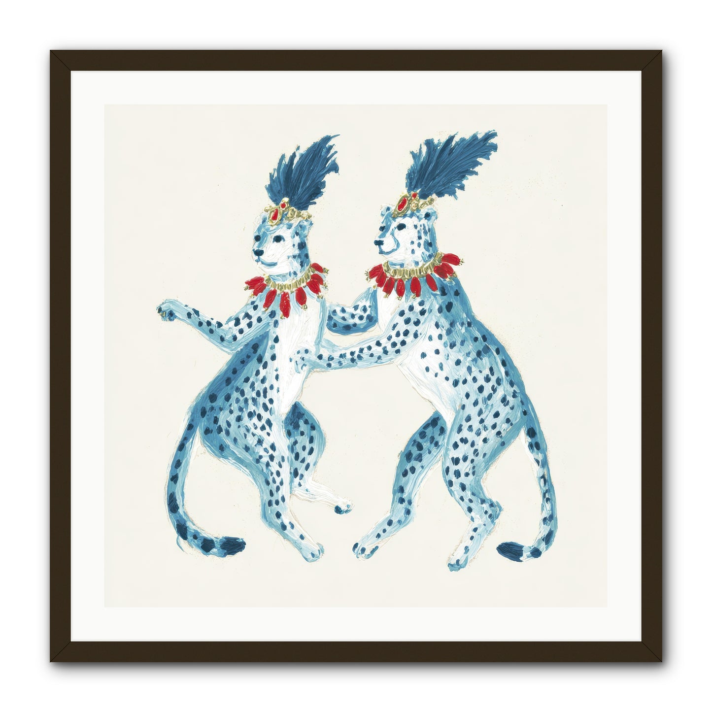 The Cats Who Loved Stationery -- Framed Print - Black 30x30