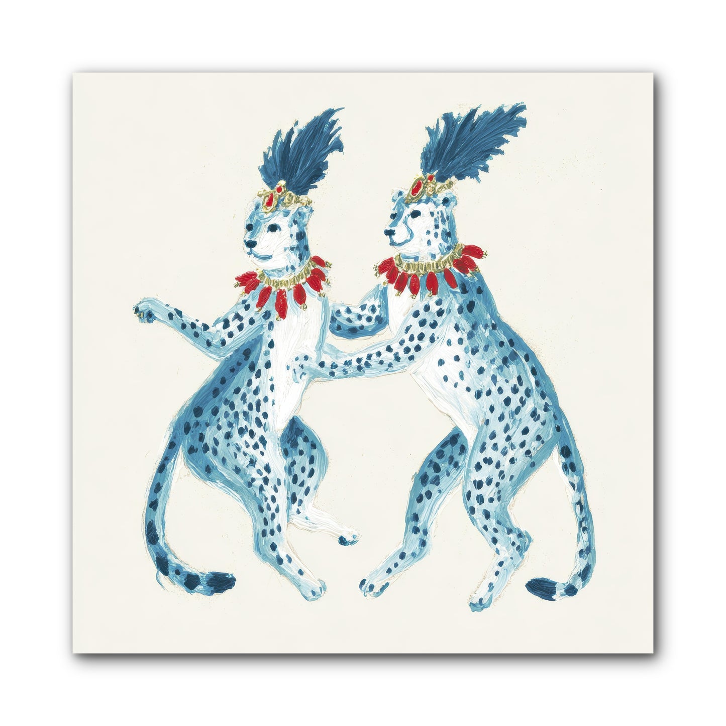 The Cats Who Loved Stationery -- Wrapped Canvas 10x10