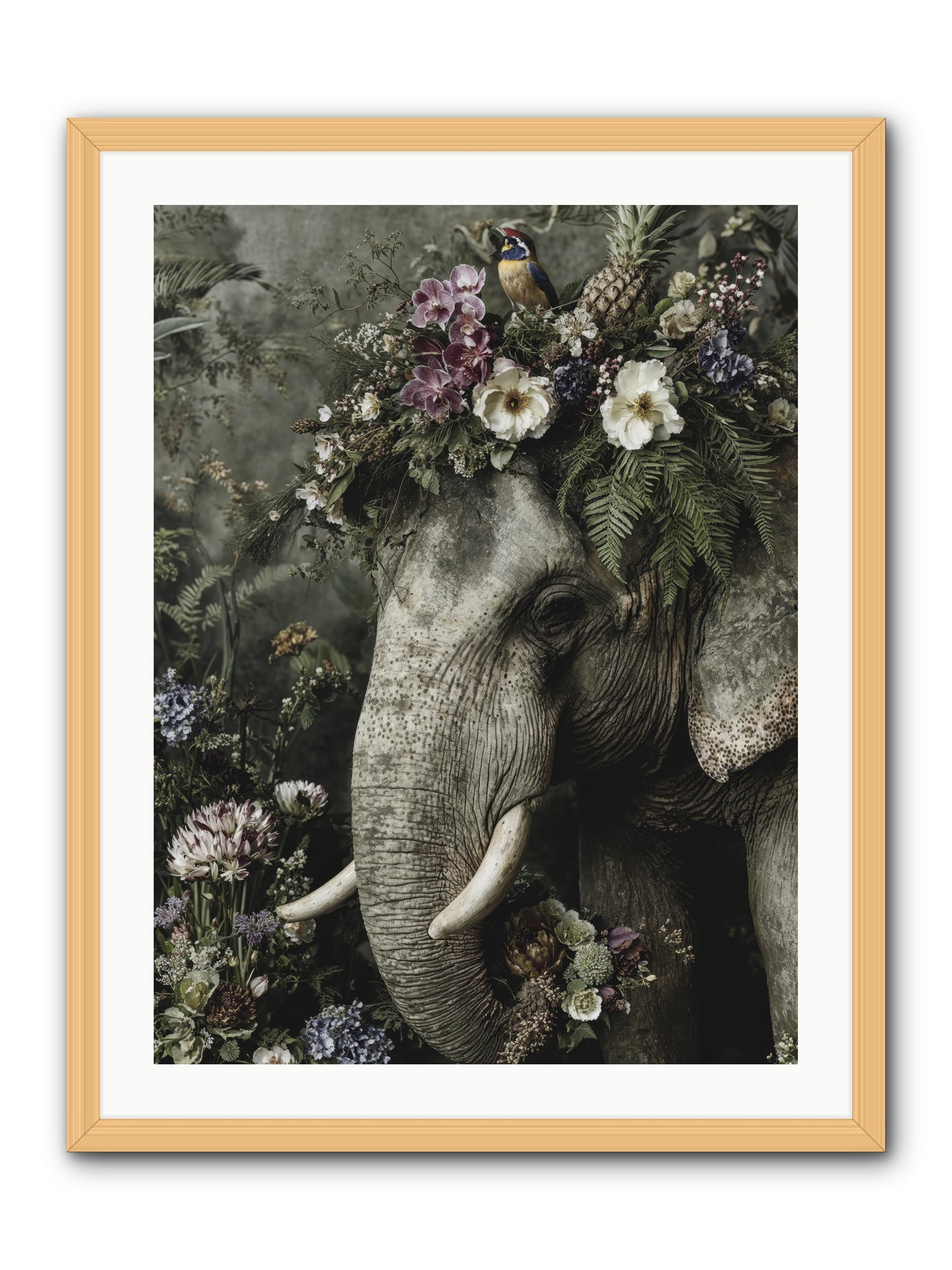 The Celestial Portrait -- Framed Print - Natural 24x32