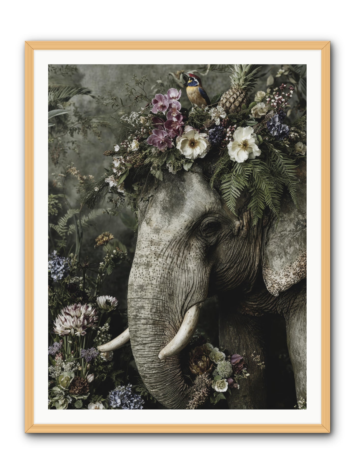 The Celestial Portrait -- Framed Print - Natural 36x48