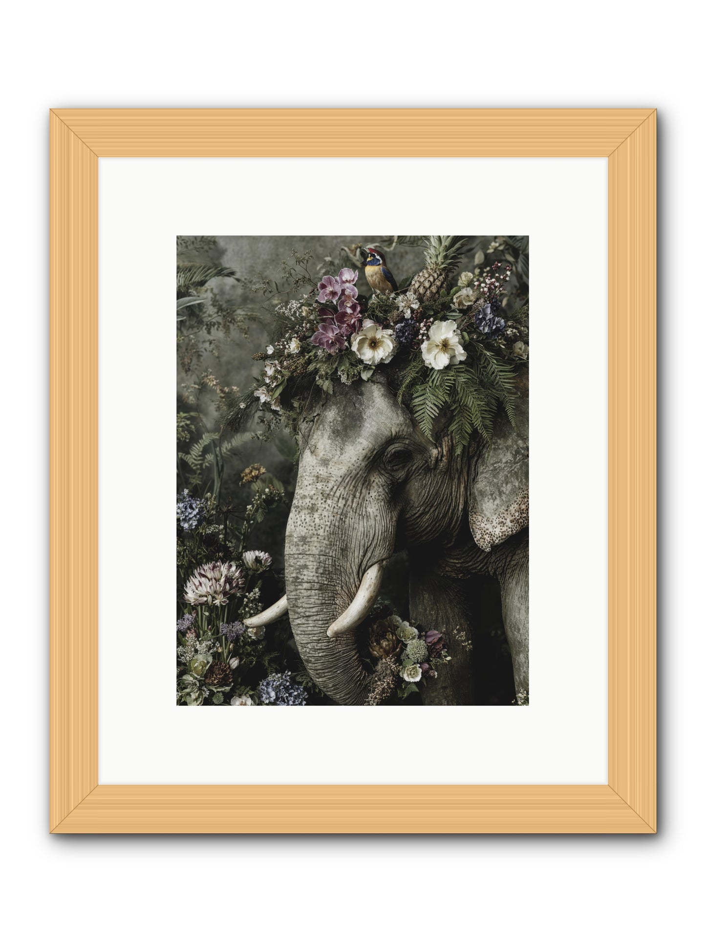 The Celestial Portrait -- Framed Print - Natural 9x12
