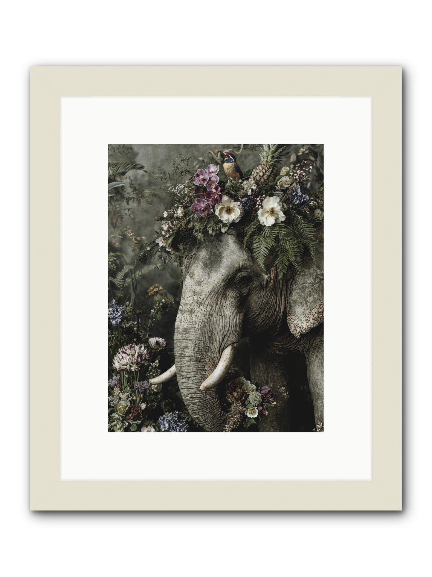 The Celestial Portrait -- Framed Print - White 9x12
