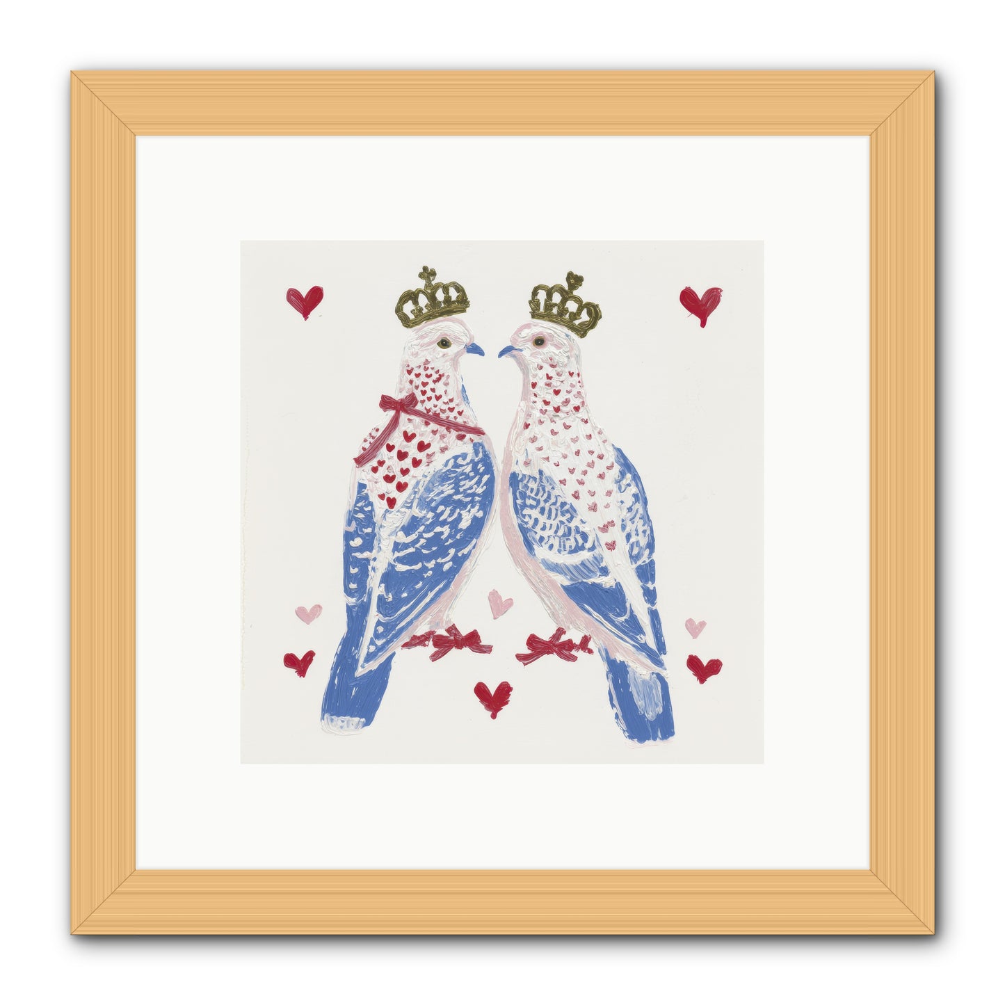 The Ceremony Of Two -- Framed Print - Natural 10x10