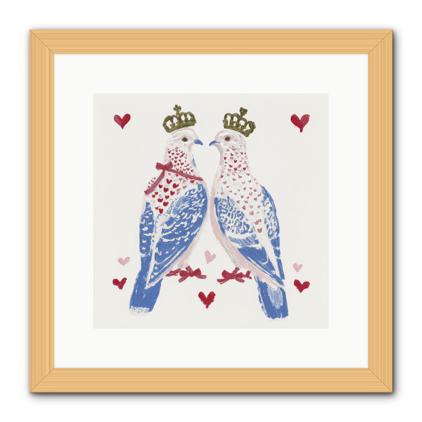 The Ceremony Of Two -- Framed Print - Natural 12x12