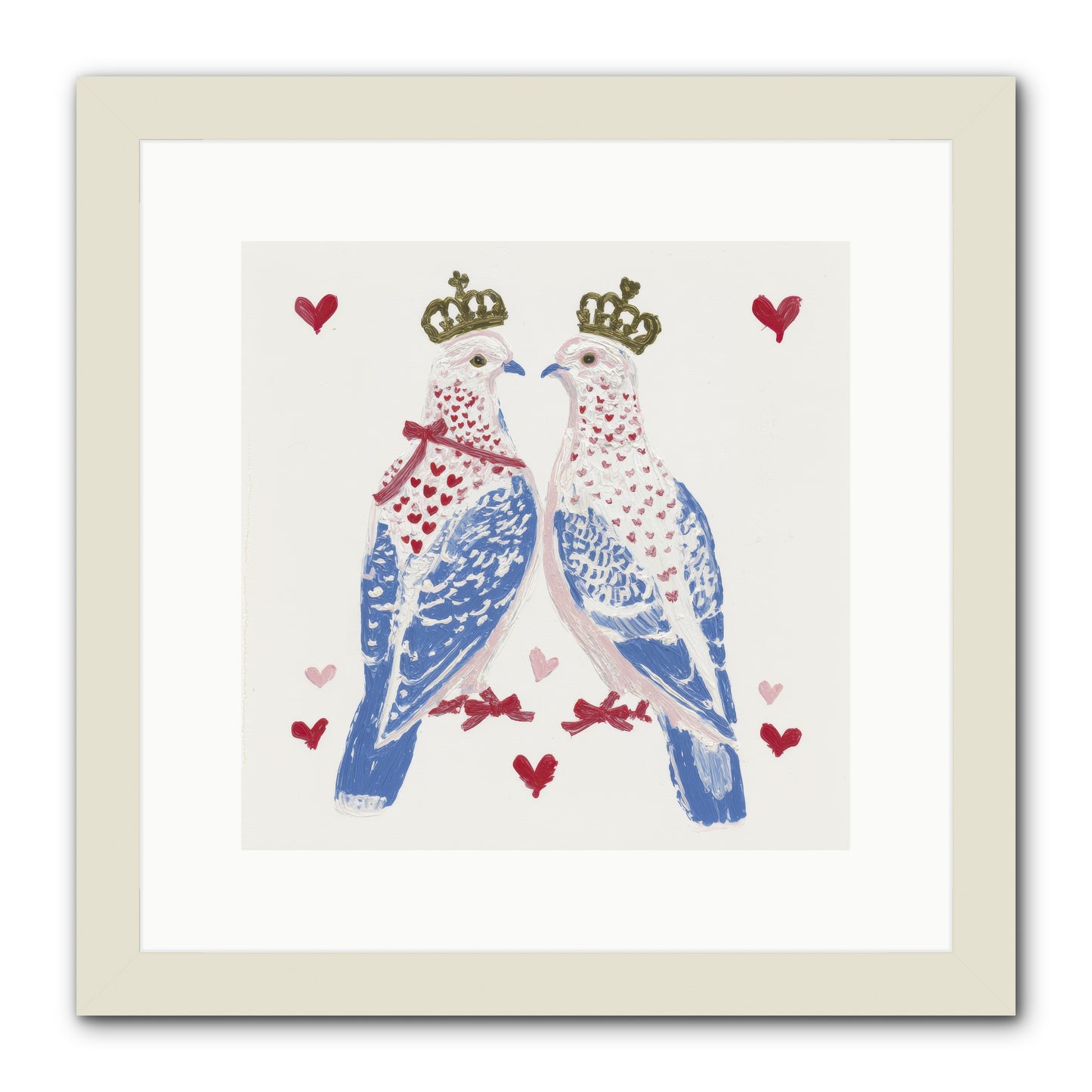 The Ceremony Of Two -- Framed Print - White 12x12