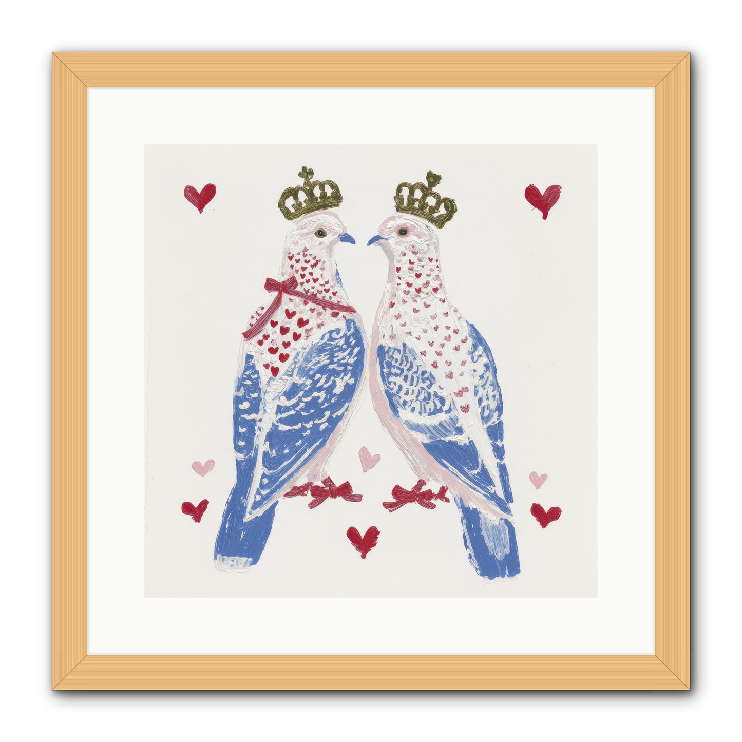 The Ceremony Of Two -- Framed Print - Natural 16x16