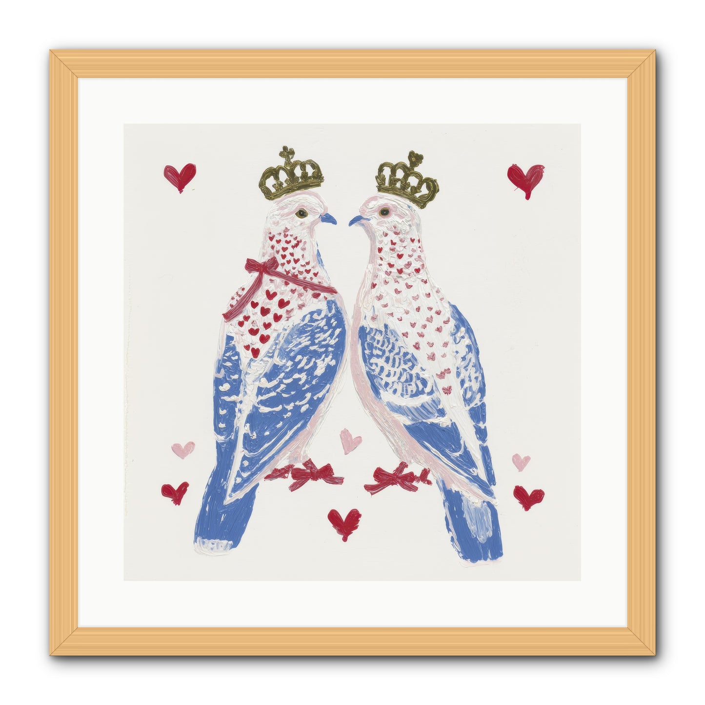 The Ceremony Of Two -- Framed Print - Natural 20x20