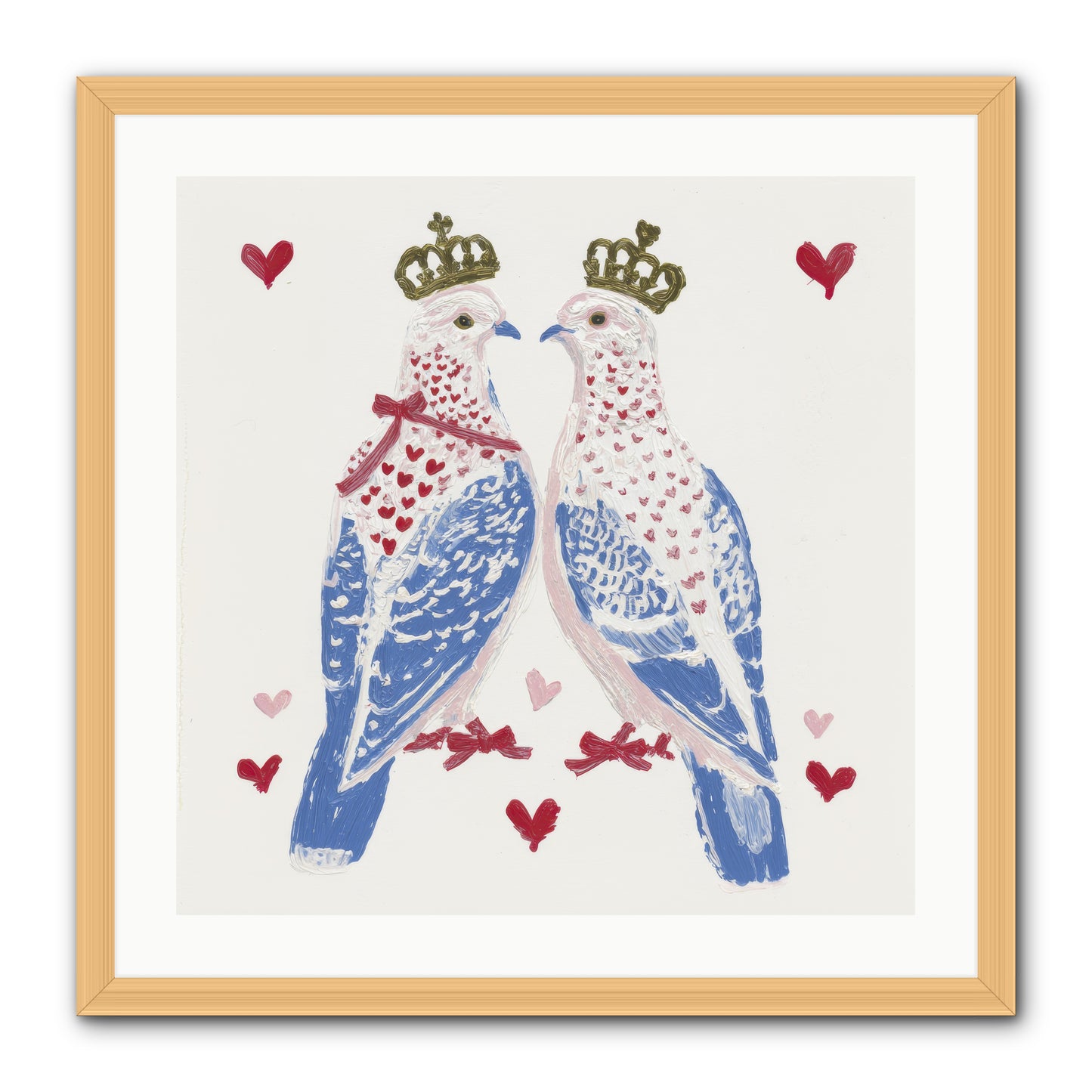 The Ceremony Of Two -- Framed Print - Natural 24x24