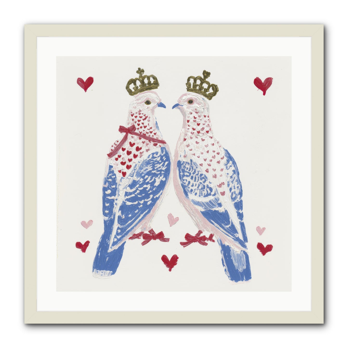 The Ceremony Of Two -- Framed Print - White 24x24