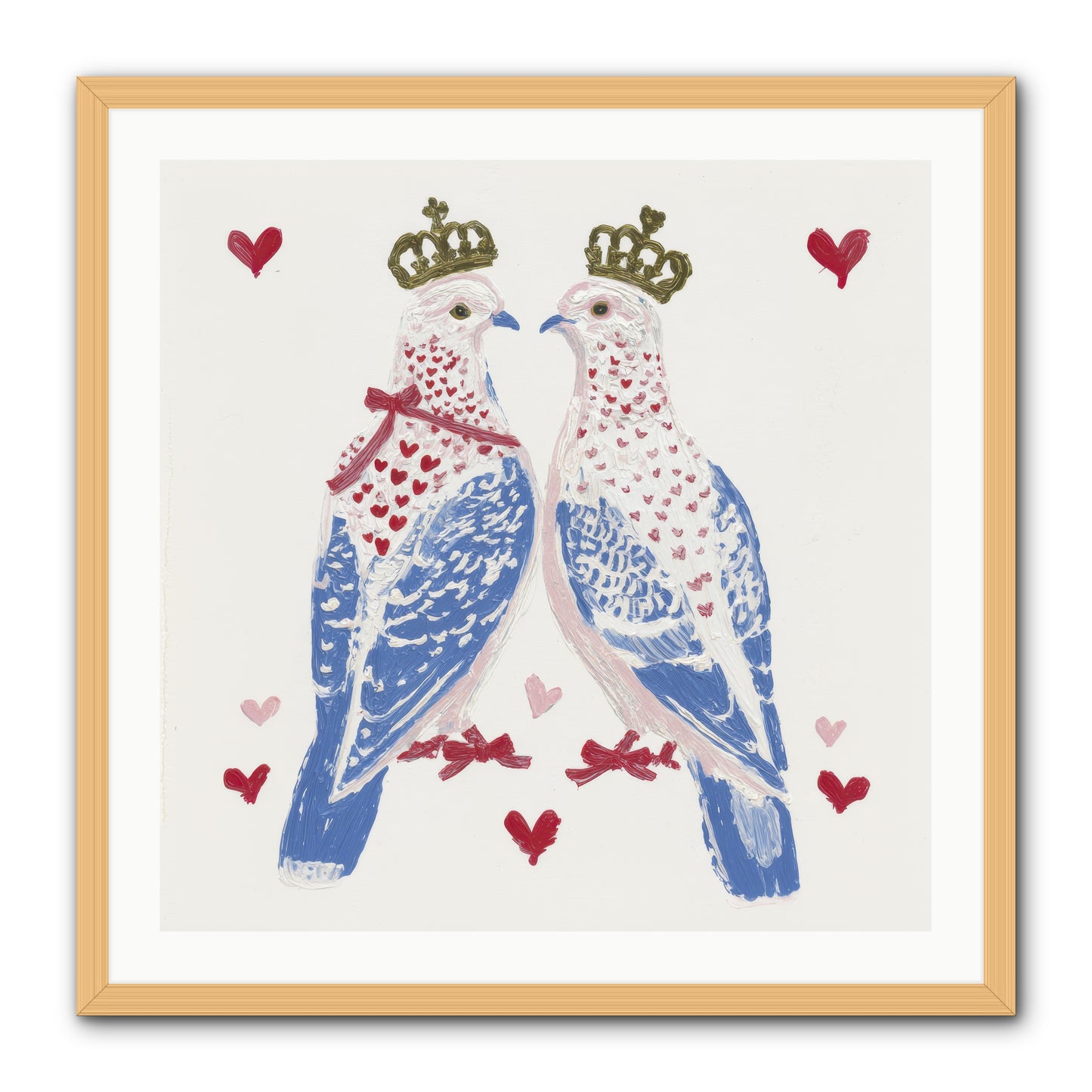 The Ceremony Of Two -- Framed Print - Natural 30x30