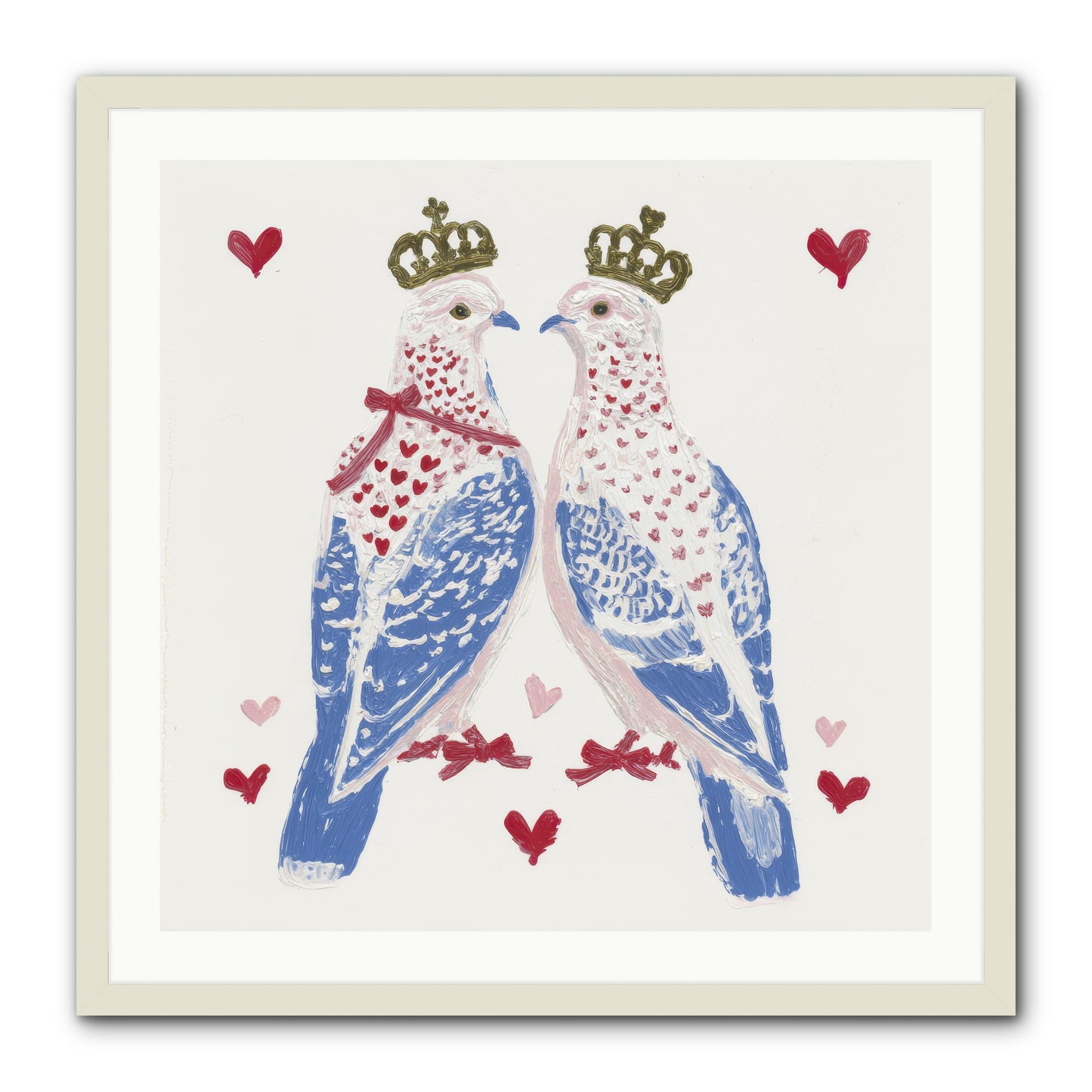 The Ceremony Of Two -- Framed Print - White 30x30