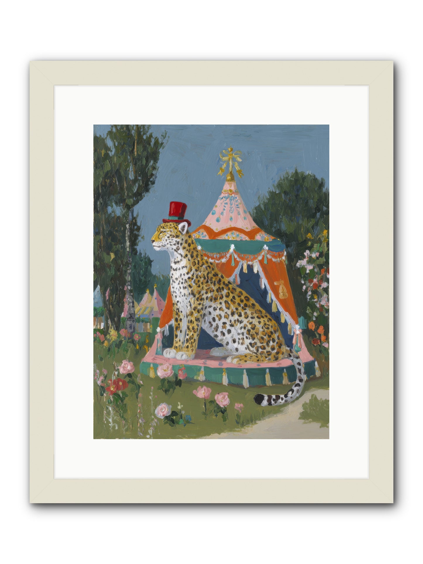 The Cherished Hour -- Framed Print - White 12x16