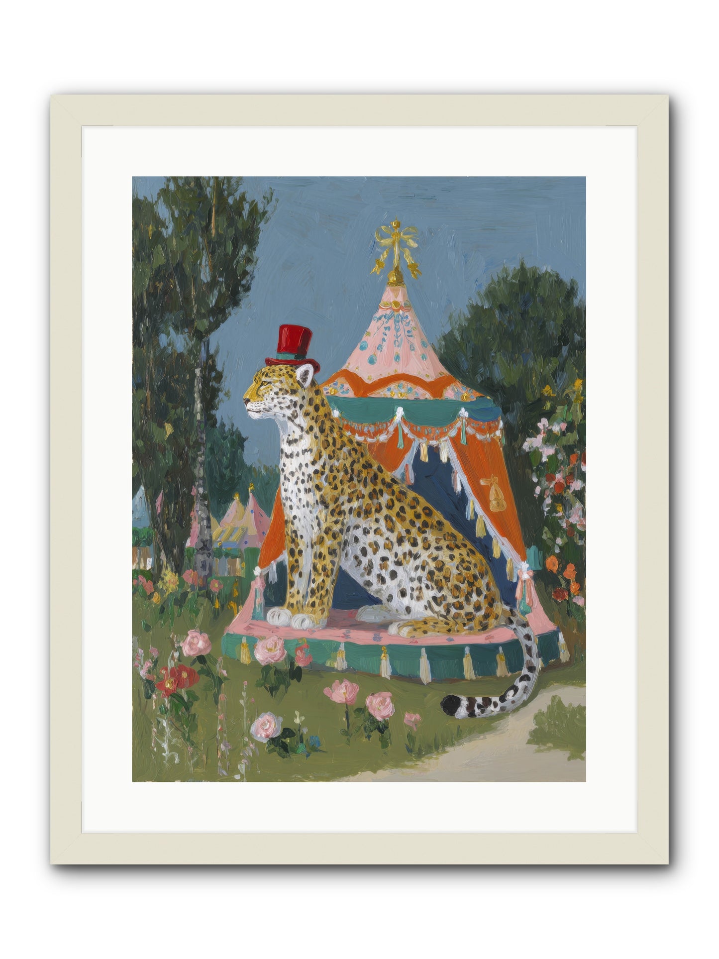 The Cherished Hour -- Framed Print - White 18x24
