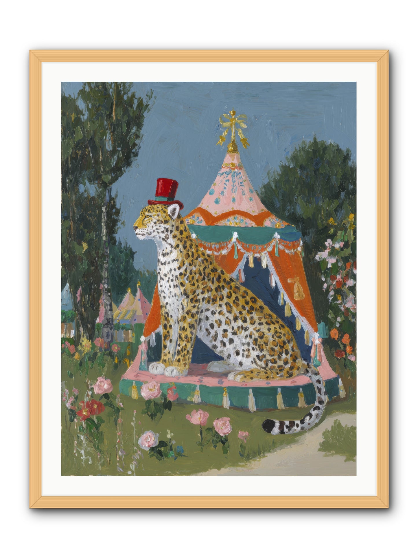 The Cherished Hour -- Framed Print - Natural 30x40
