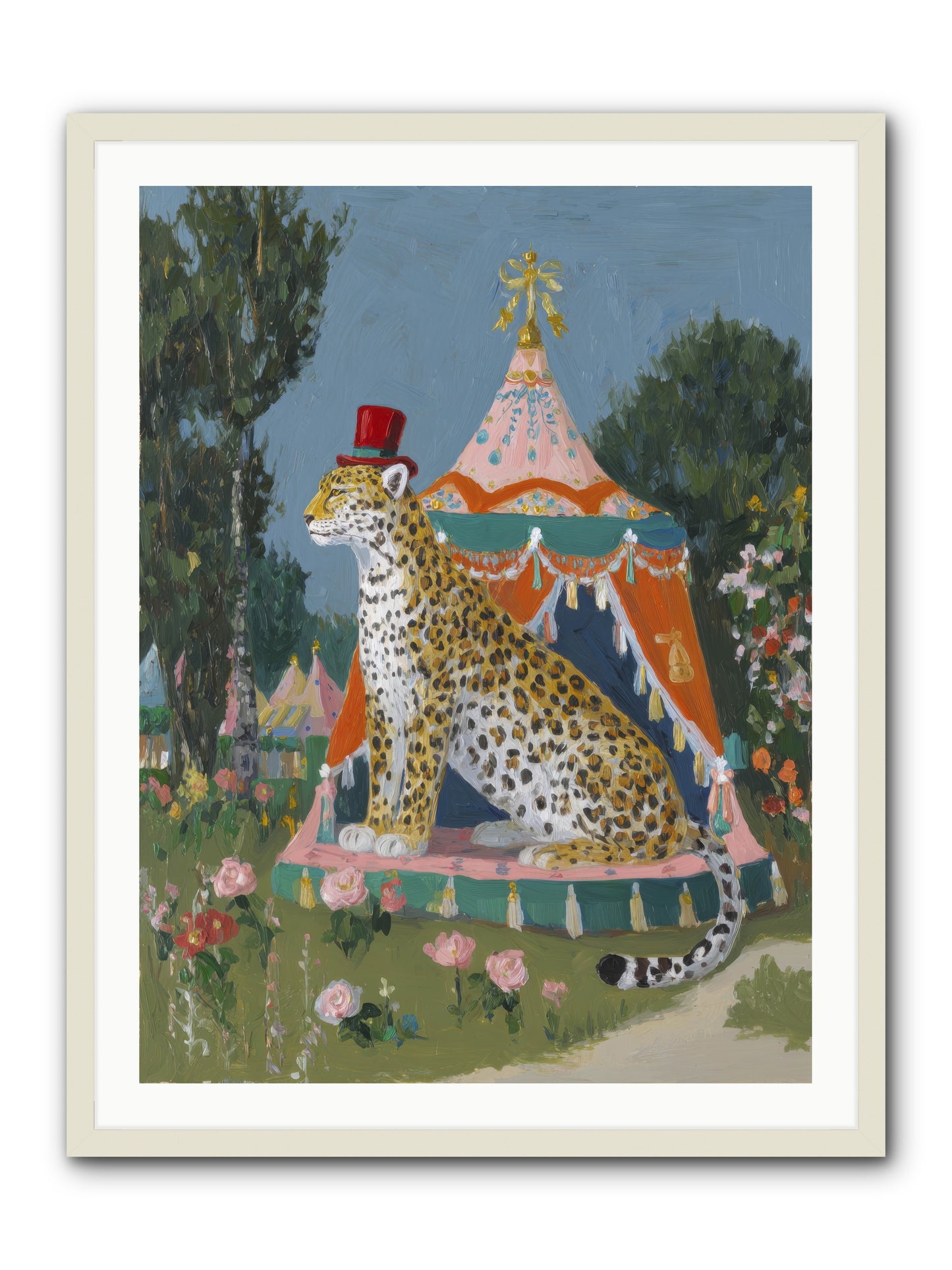 The Cherished Hour -- Framed Print - White 30x40