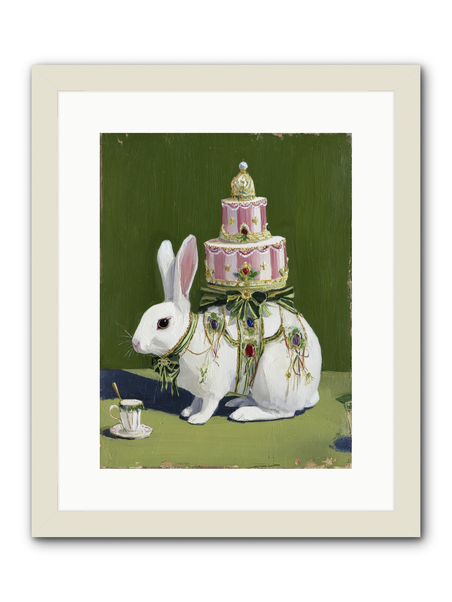The Cherished Vision -- Framed Print - White 12x16