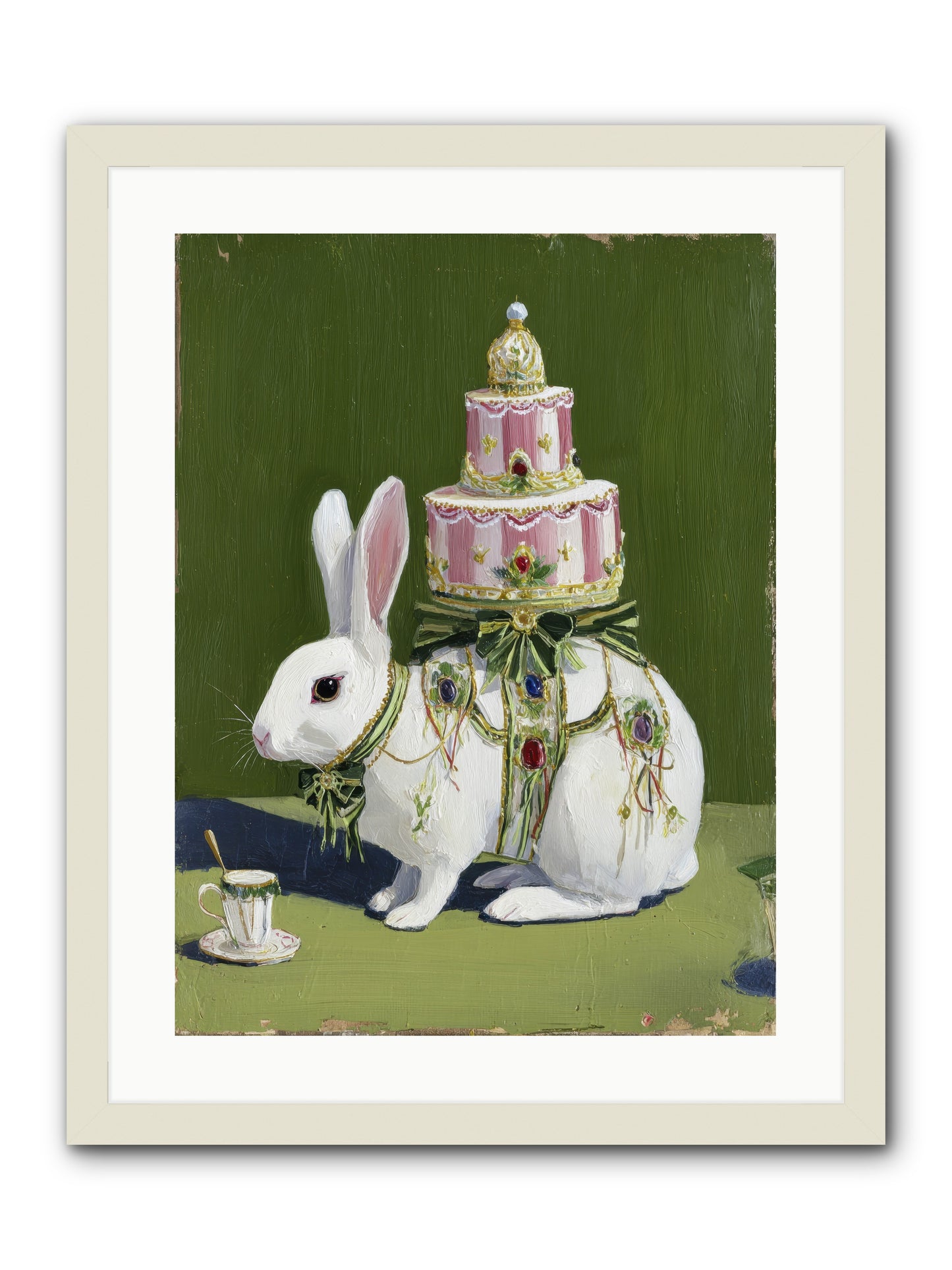 The Cherished Vision -- Framed Print - White 18x24