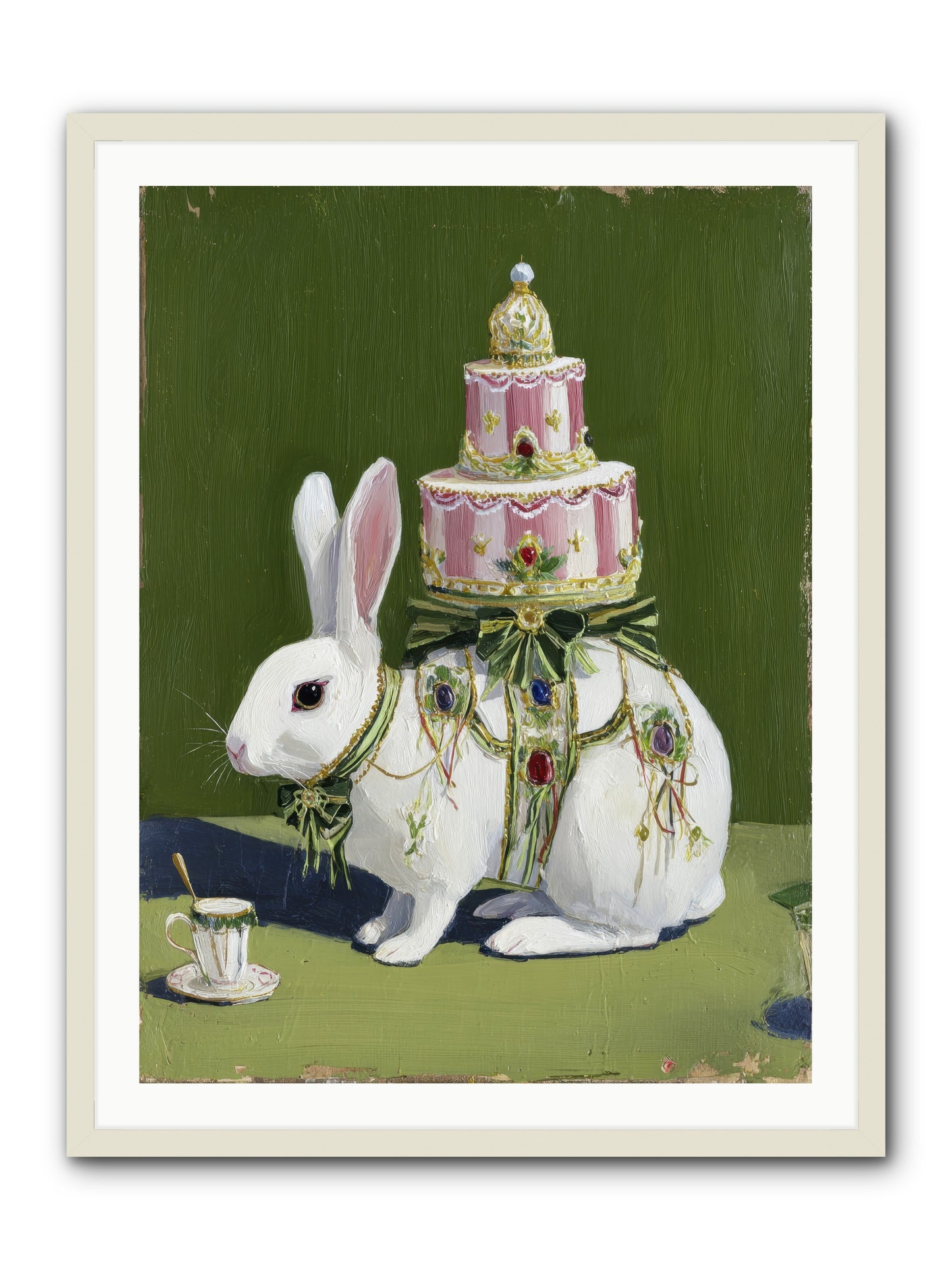 The Cherished Vision -- Framed Print - White 30x40
