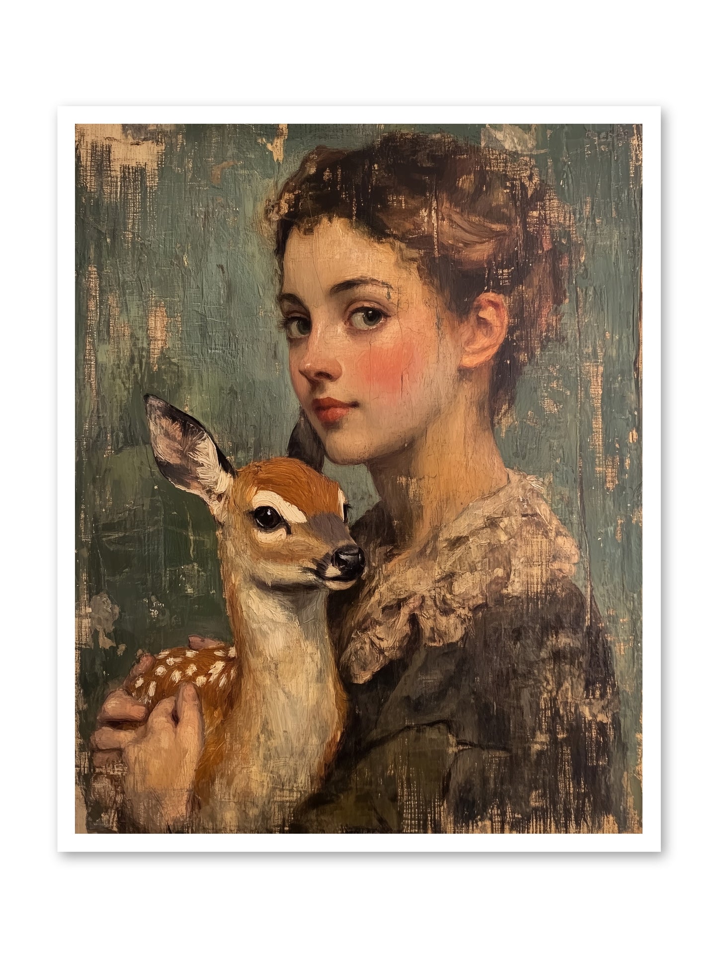 The Christmas Fawn -- Paper Print 32x40