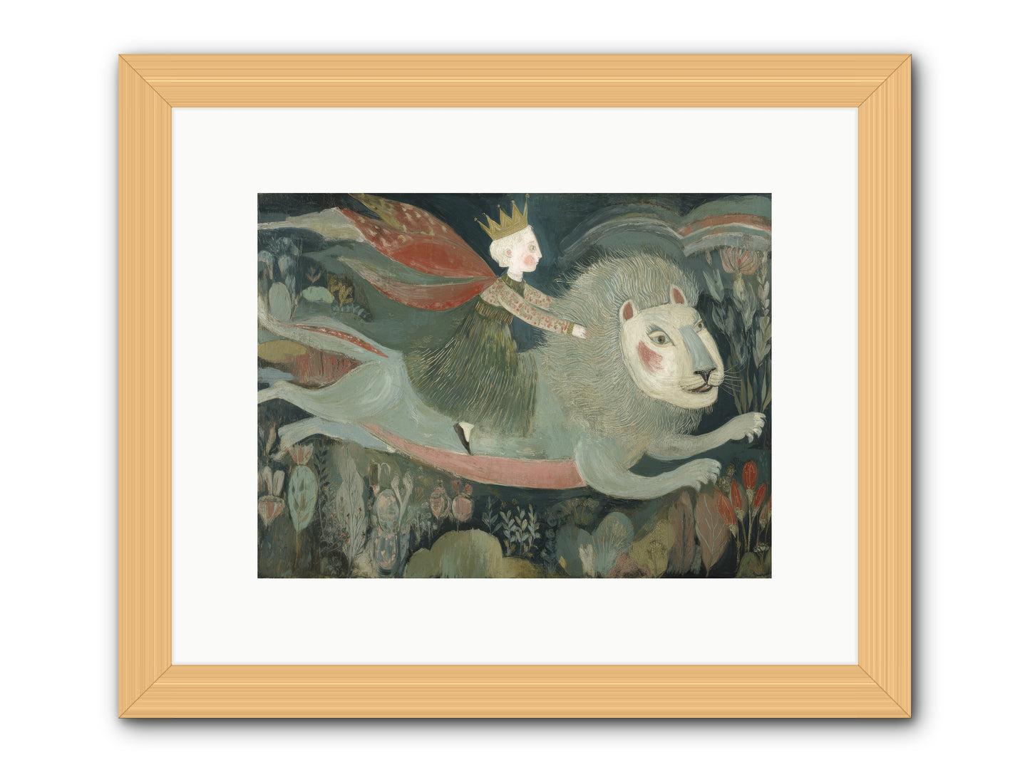 The Circle of Grace -- Framed Print - Natural 12x9