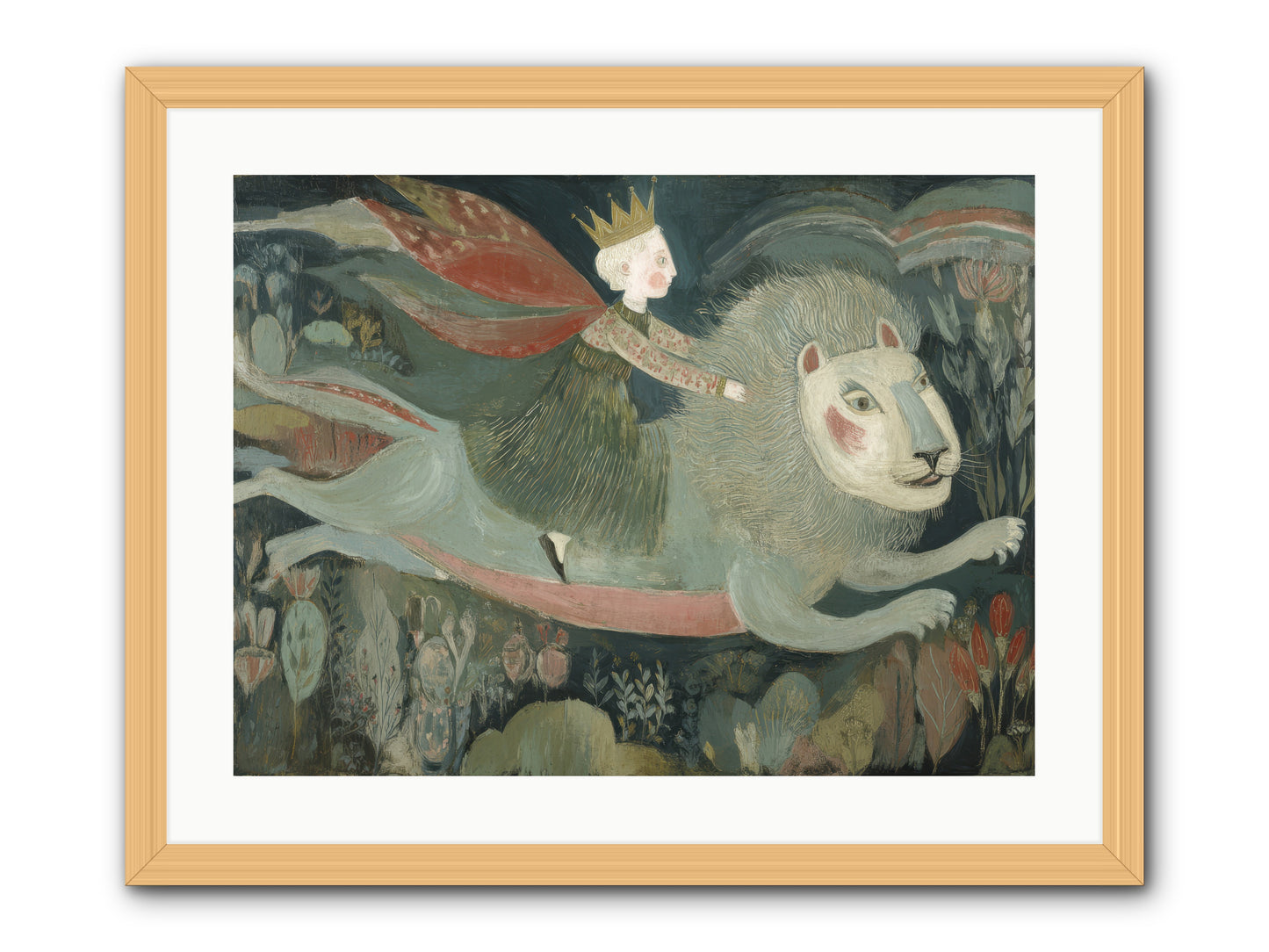 The Circle of Grace -- Framed Print - Natural 24x18