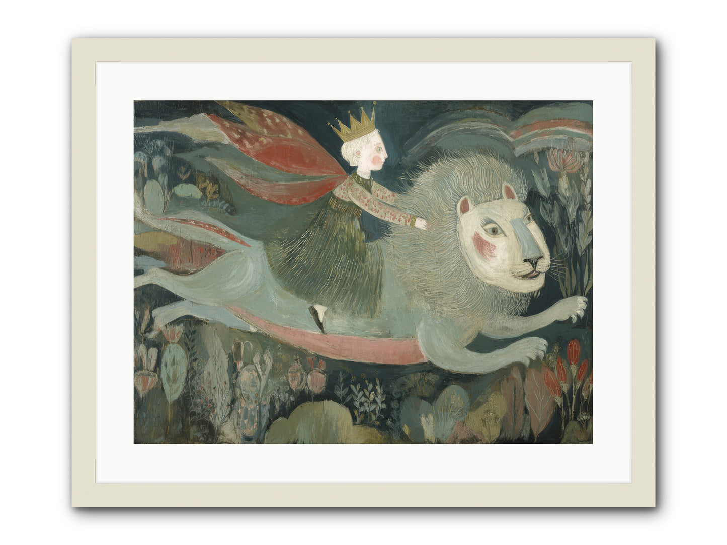 The Circle of Grace -- Framed Print - White 24x18