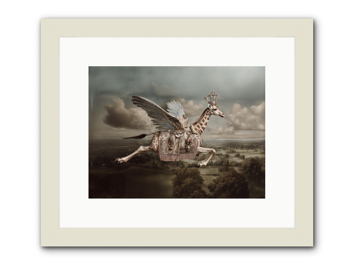 The Cloud Museum -- Framed Print - White 12x9