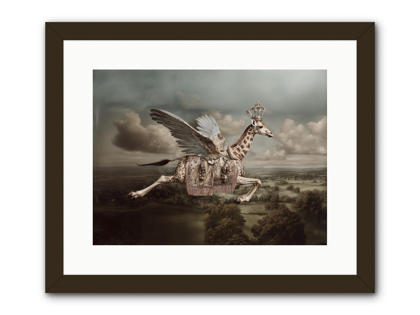 The Cloud Museum -- Framed Print - Black 16x12